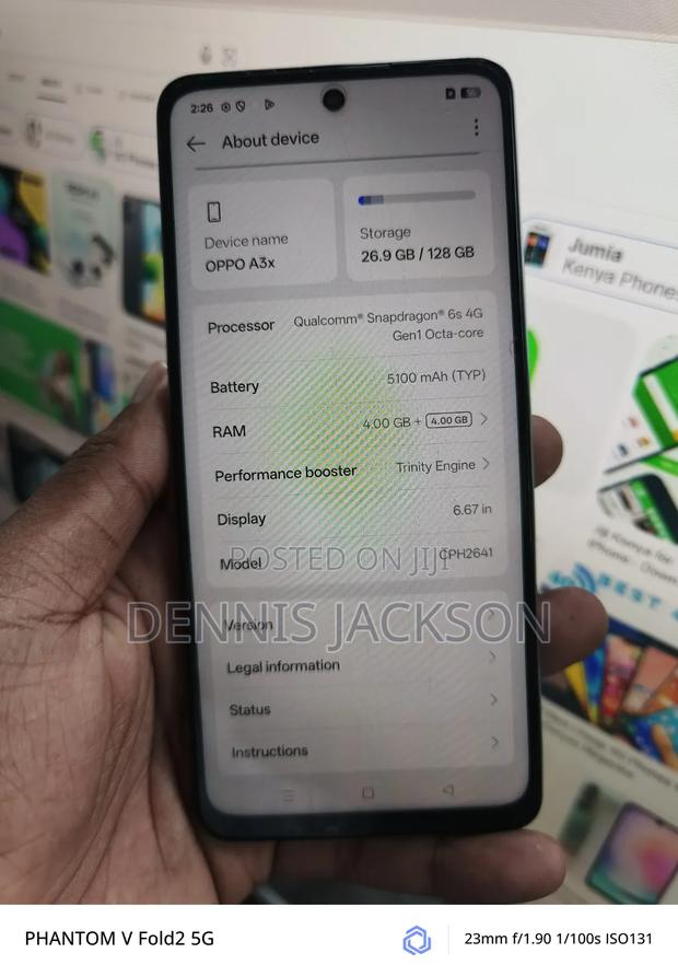 Oppo A3x 64 GB Blue - thumbnail 3