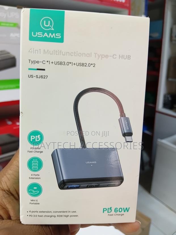 This Is a Usams 4-in-1 Multifunctional Type-C Hub (Model Us-Sj627)