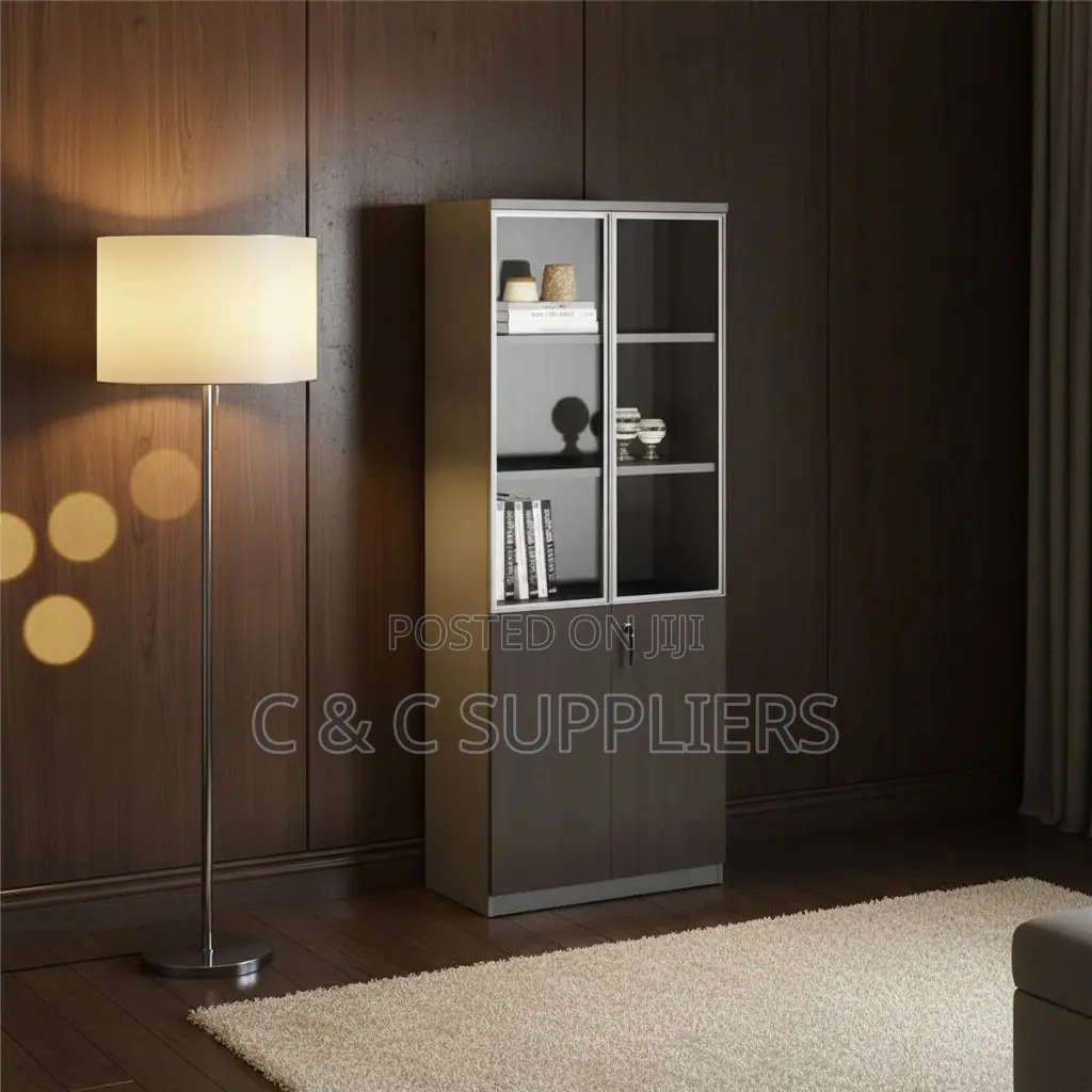 Swing Door's Wooden Filling Cabinet