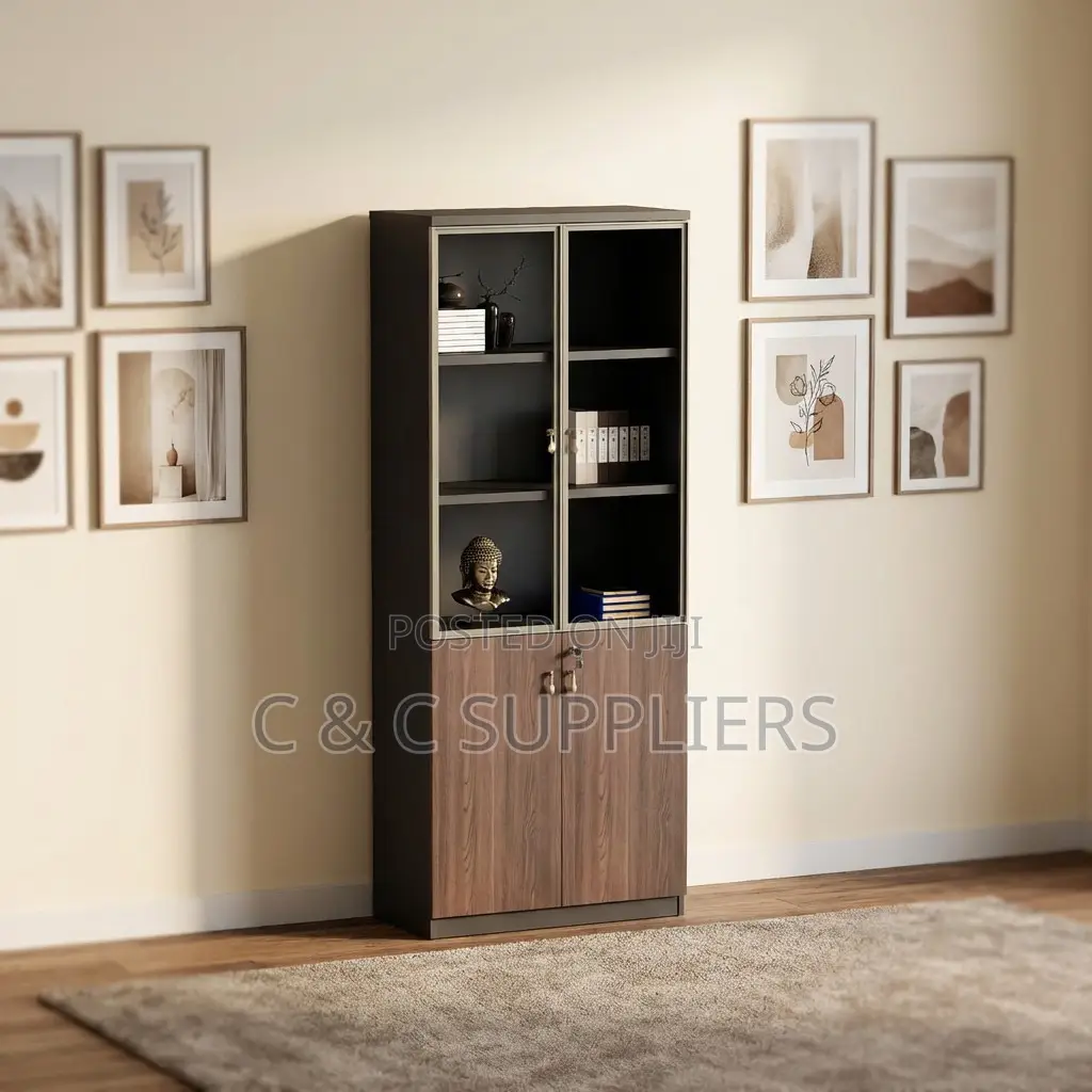 Swing Door's Wooden Filling Cabinet