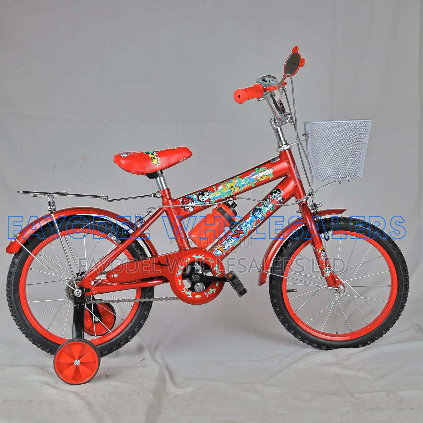 Stylish 16-Inch Red Bicycle for Boys Girls