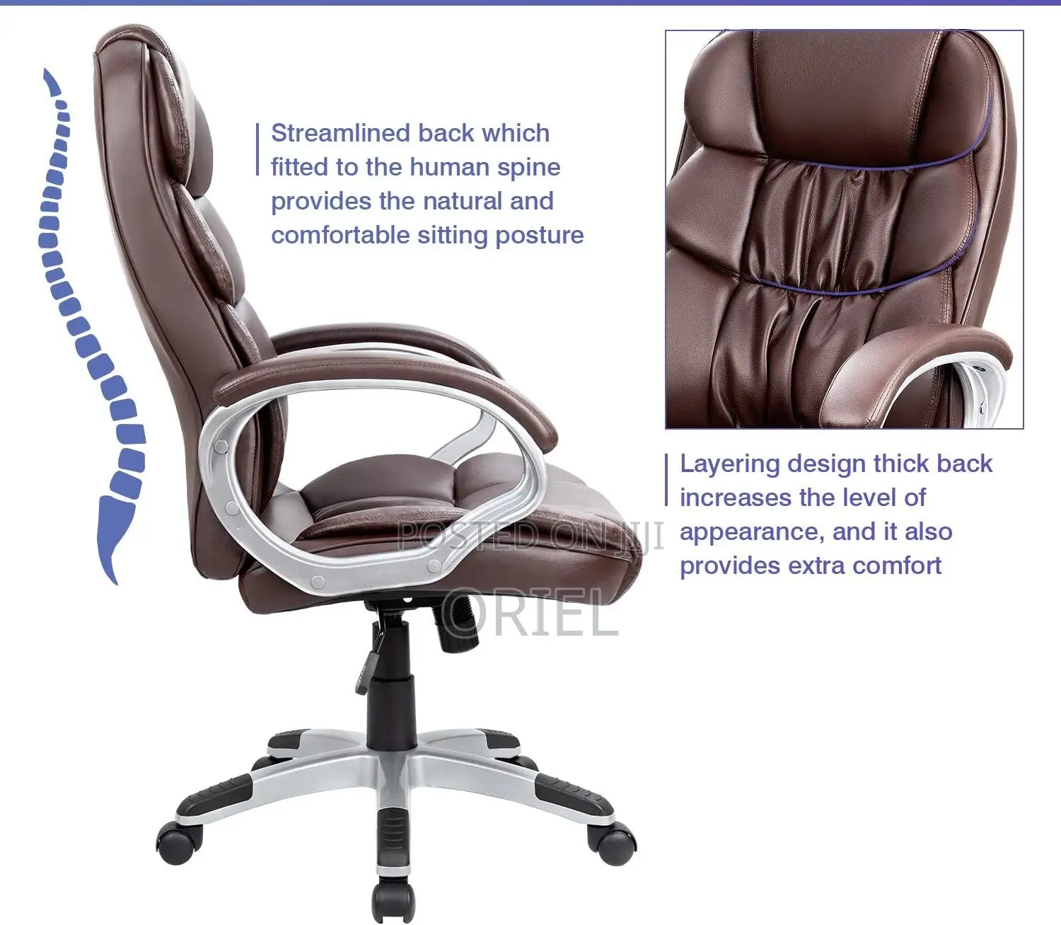 Office Chair : Brown Executive Chair