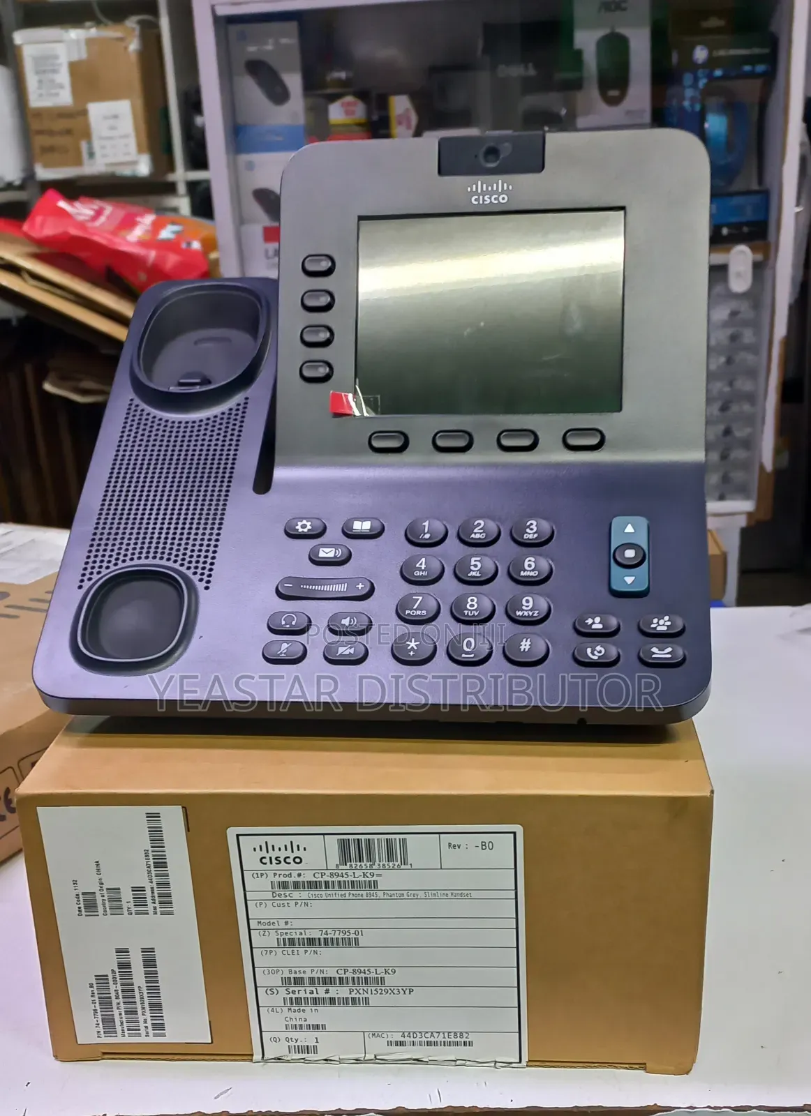 Cisco Unified Ip Phone 8945 Cp-8945-L-