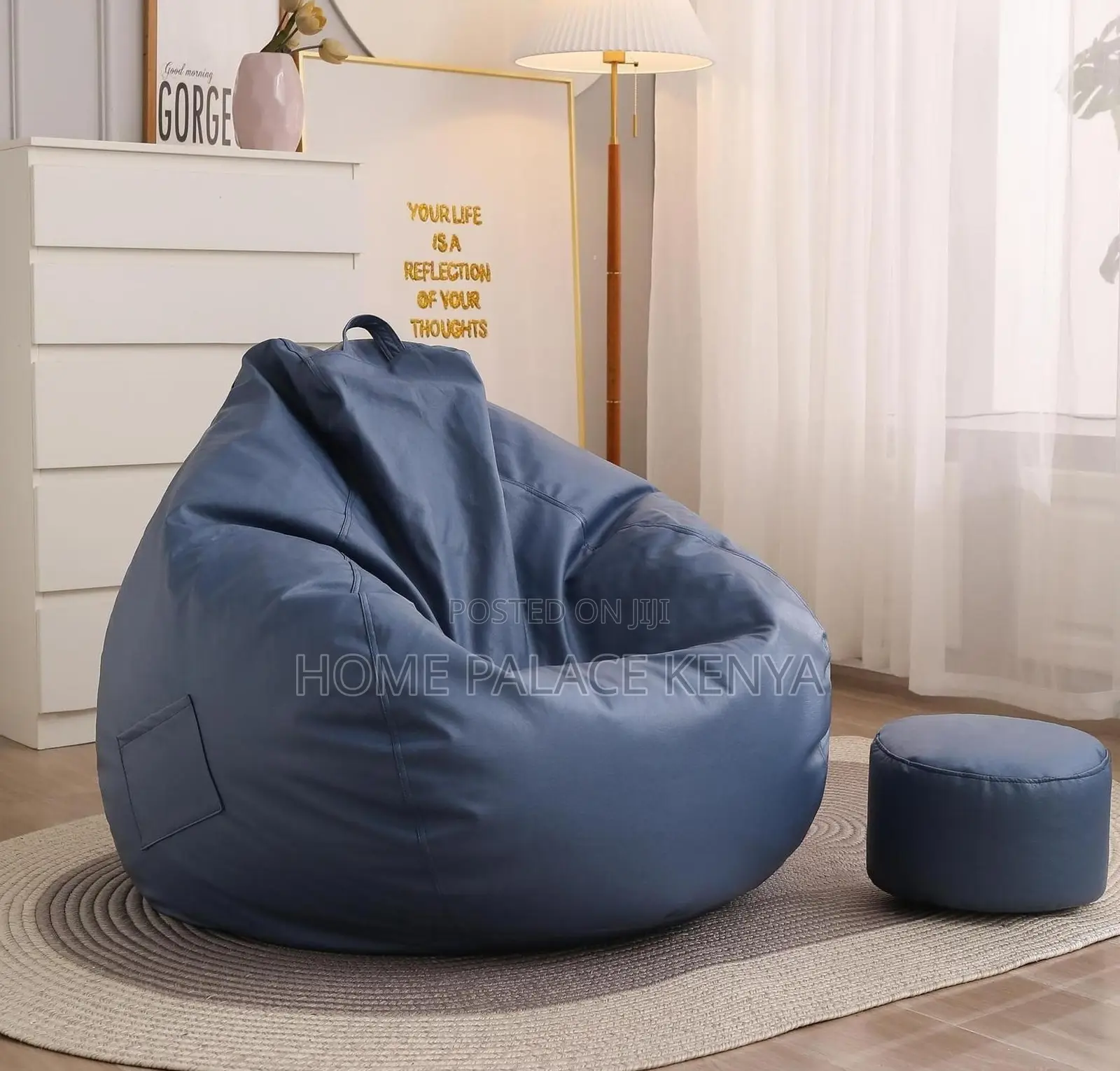 Bean Bag: Warm Fluffy Faux Fur Bean Chair