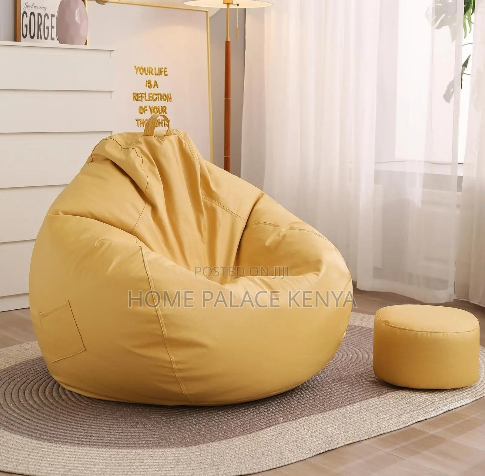 Bean Bag: Warm Fluffy Faux Fur Bean Chair