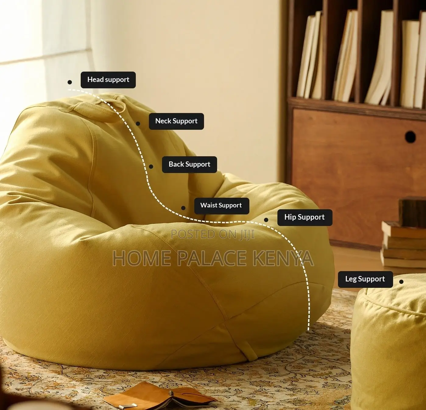 Bean Bag: Warm Fluffy Faux Fur Bean Chair