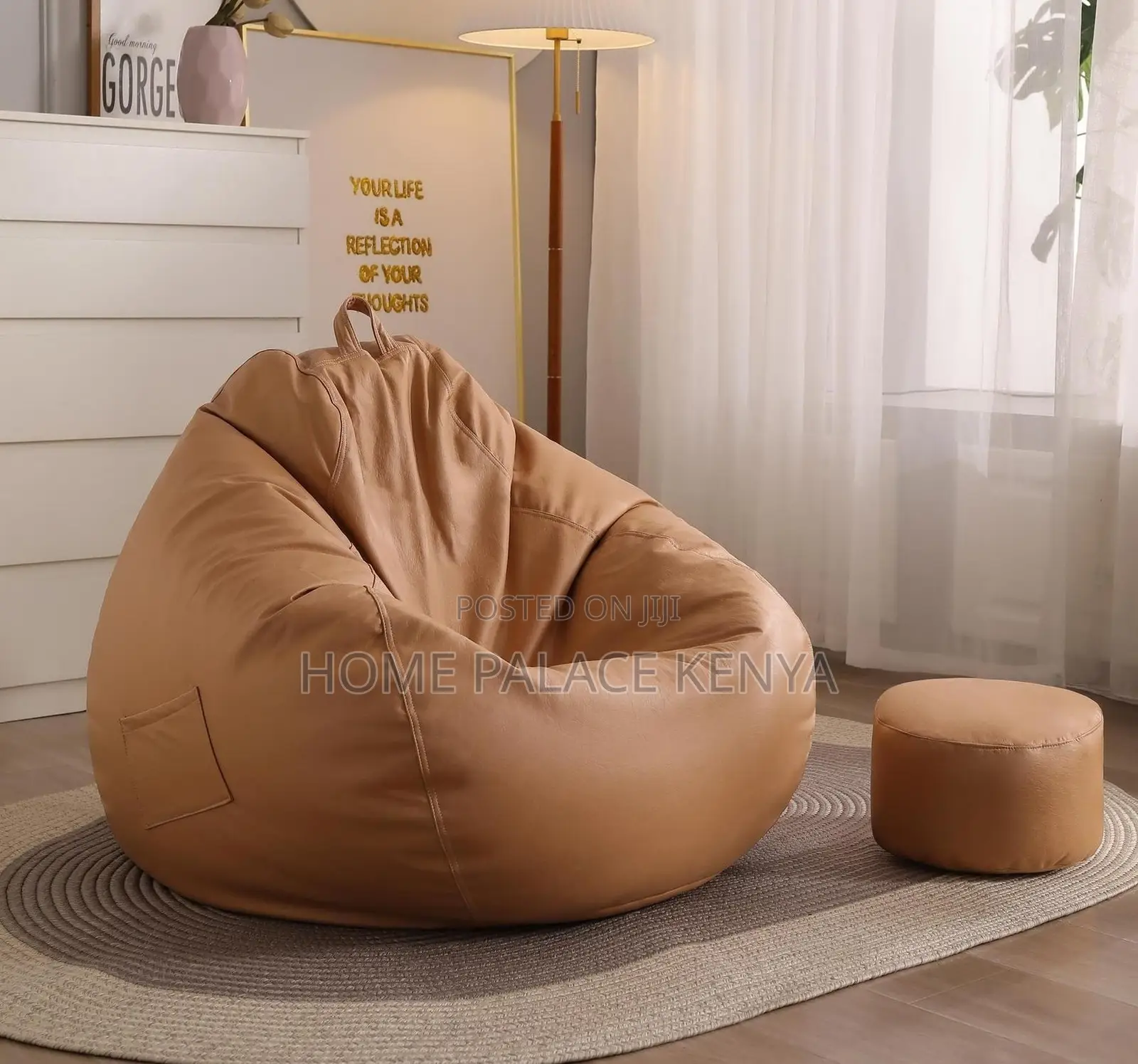 Bean Bag: Warm Fluffy Faux Fur Bean Chair