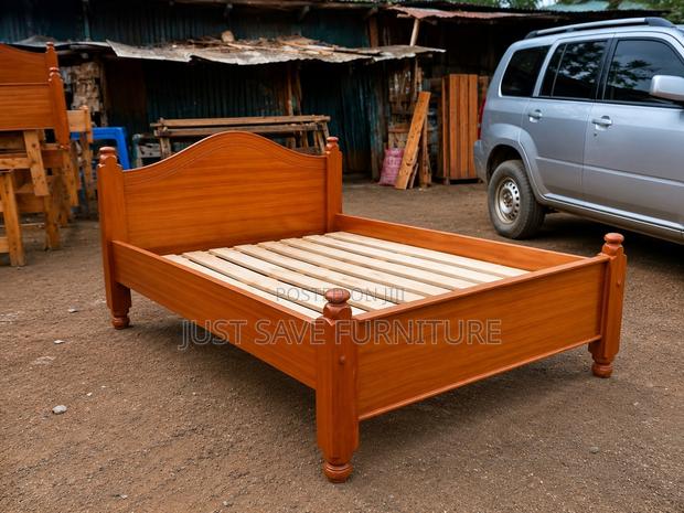 4x6 Strong Wooden Bed Frame – Durable, Elegant Affordable - thumbnail 2