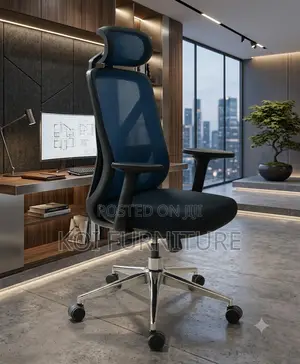 Office Chairs; Ergonomic Office Chair With Blue Style Backrest