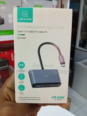 Usams Us-Sj628 5in1 Type-C Hub (Usb-C 5 Ports) Dockingstation