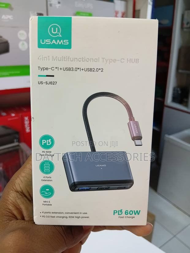 Usams Us-Sj628 5in1 Type-C Hub (Usb-C 5 Ports) Dockingstation - thumbnail 2