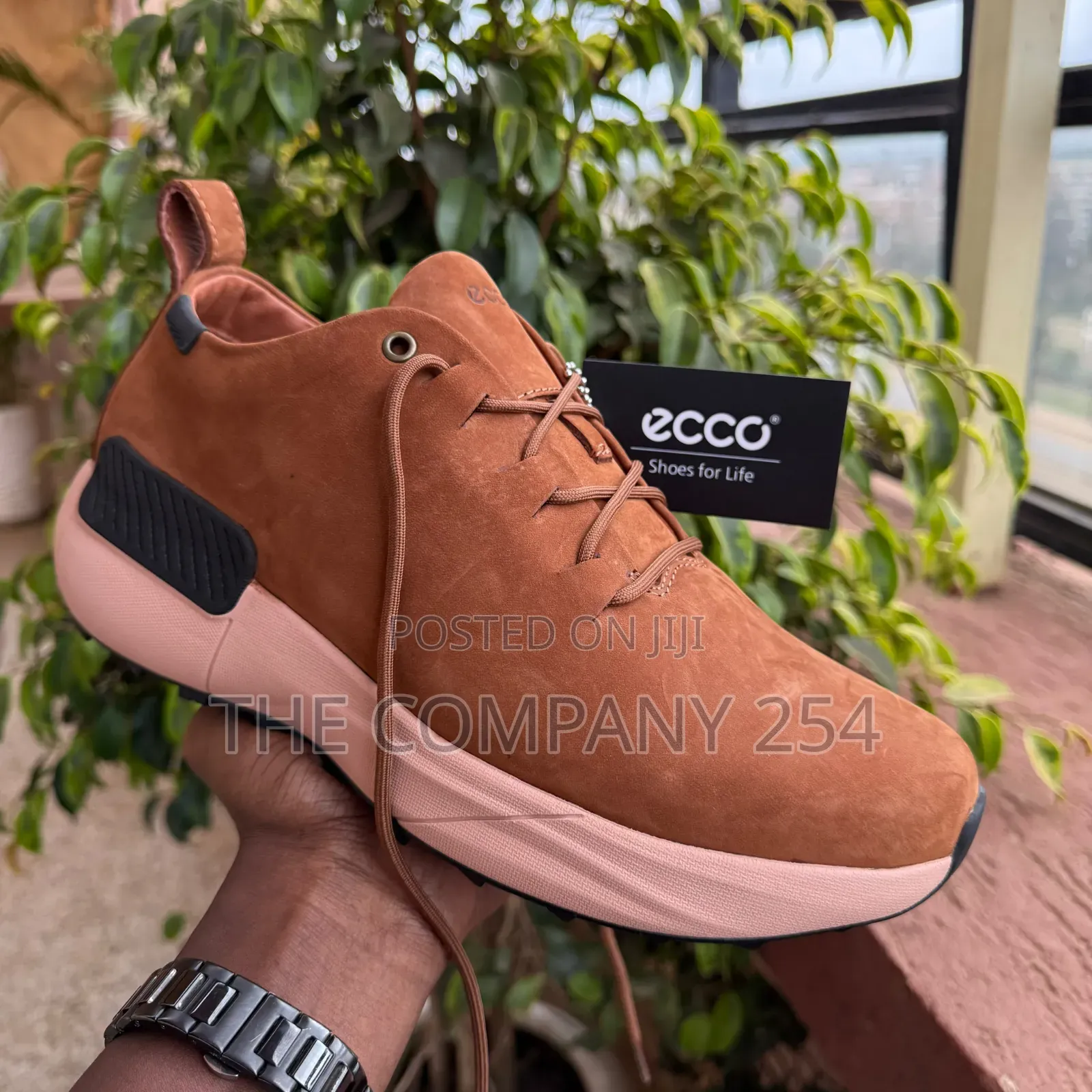 Quality Casual Leather Ecco Laced Shoes With Rubber Shoes