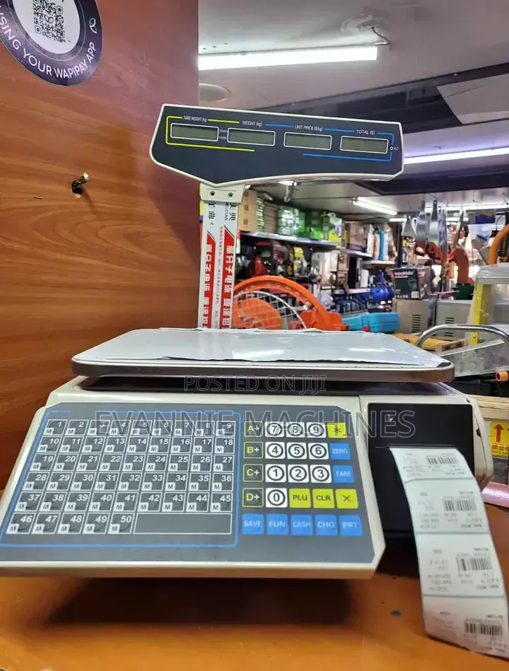 Barcode Digital Receipt Weighing Scale 30kgs