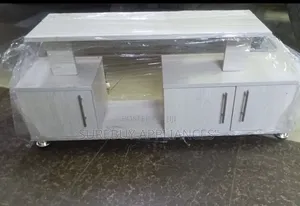 4ft Black Cherry Tv Stand With Storage Shelves