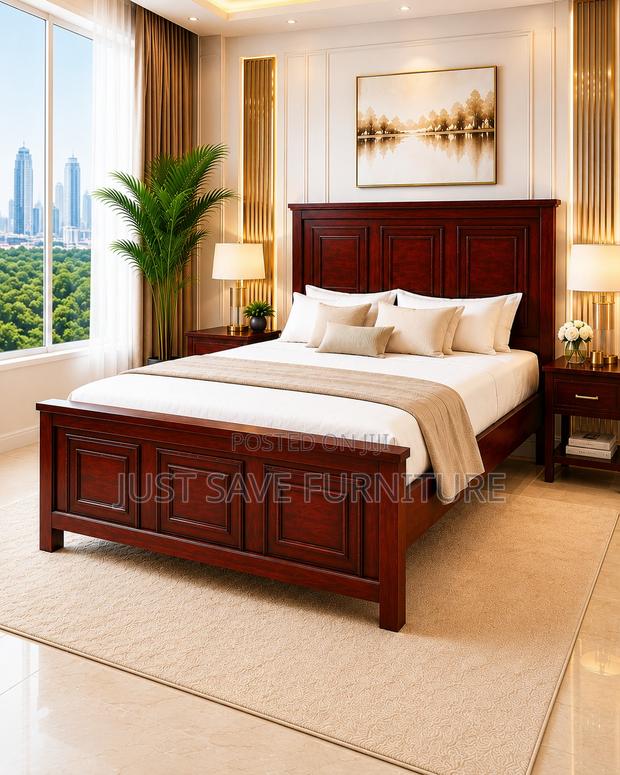4x6 Solid Wooden Bed | Premium Hardwood Bed Frame - thumbnail 2