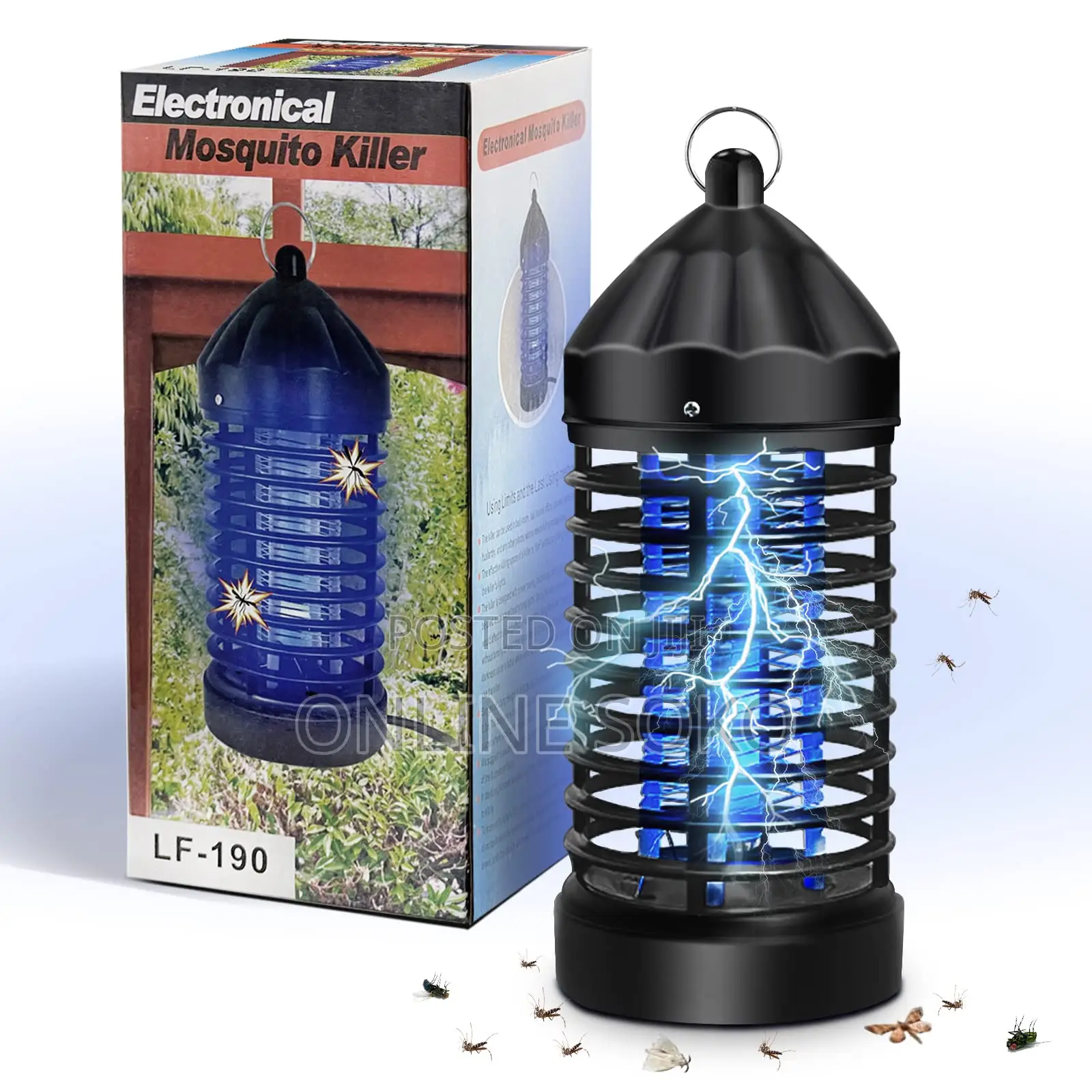 Indoor Outdoor Electric Uv Mosquito Killer Lamp Insect Fly Bug Zapper