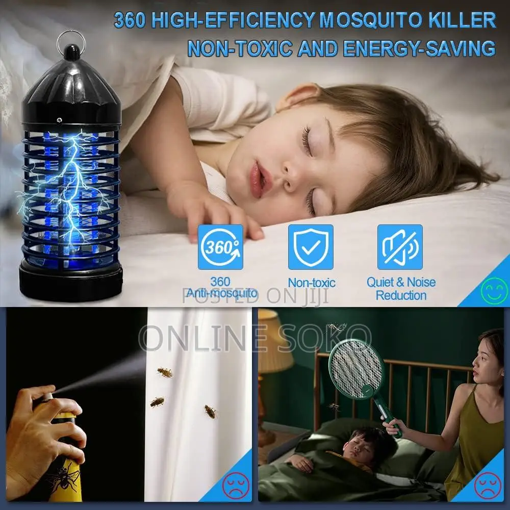 Indoor Outdoor Electric Uv Mosquito Killer Lamp Insect Fly Bug Zapper