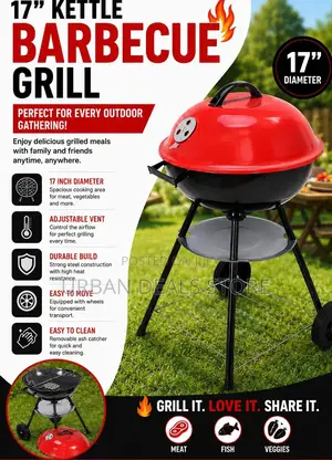 17" Kettle Barbecue Gril