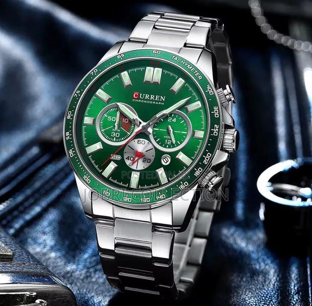 Green Face Gents Curren Chronograph Watch - thumbnail 3