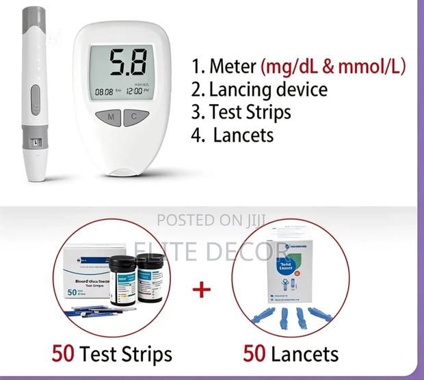 Blood Glucose Monitor – Portable Home Self-Test Kit