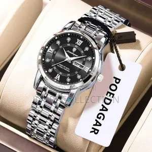 Black Face Poedagar Ladies Wrist Watch