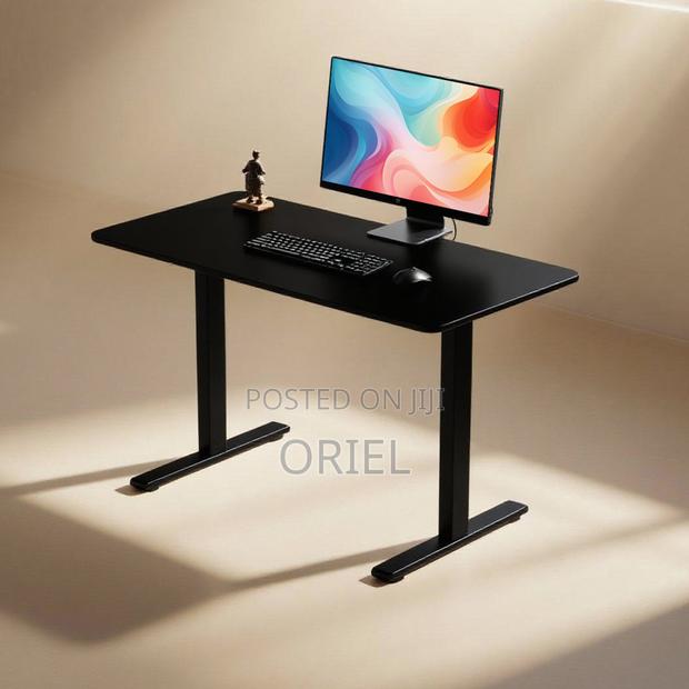 Office Desk : Black 120cm Computer Desk