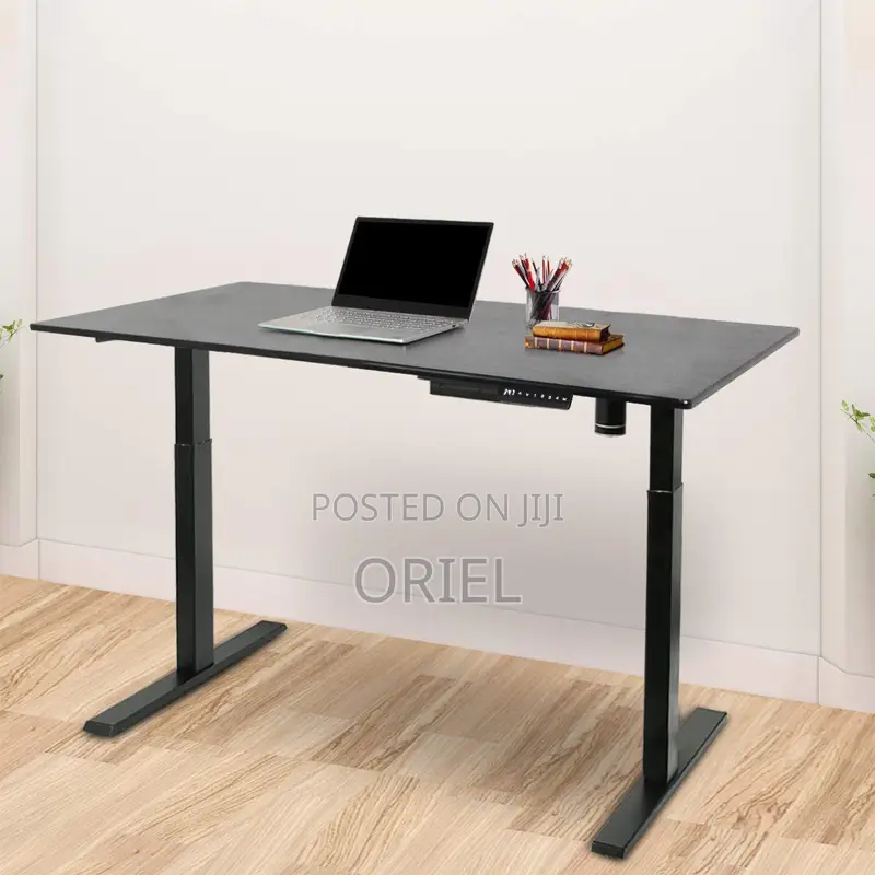 Office Desk : Black 120cm Computer Desk