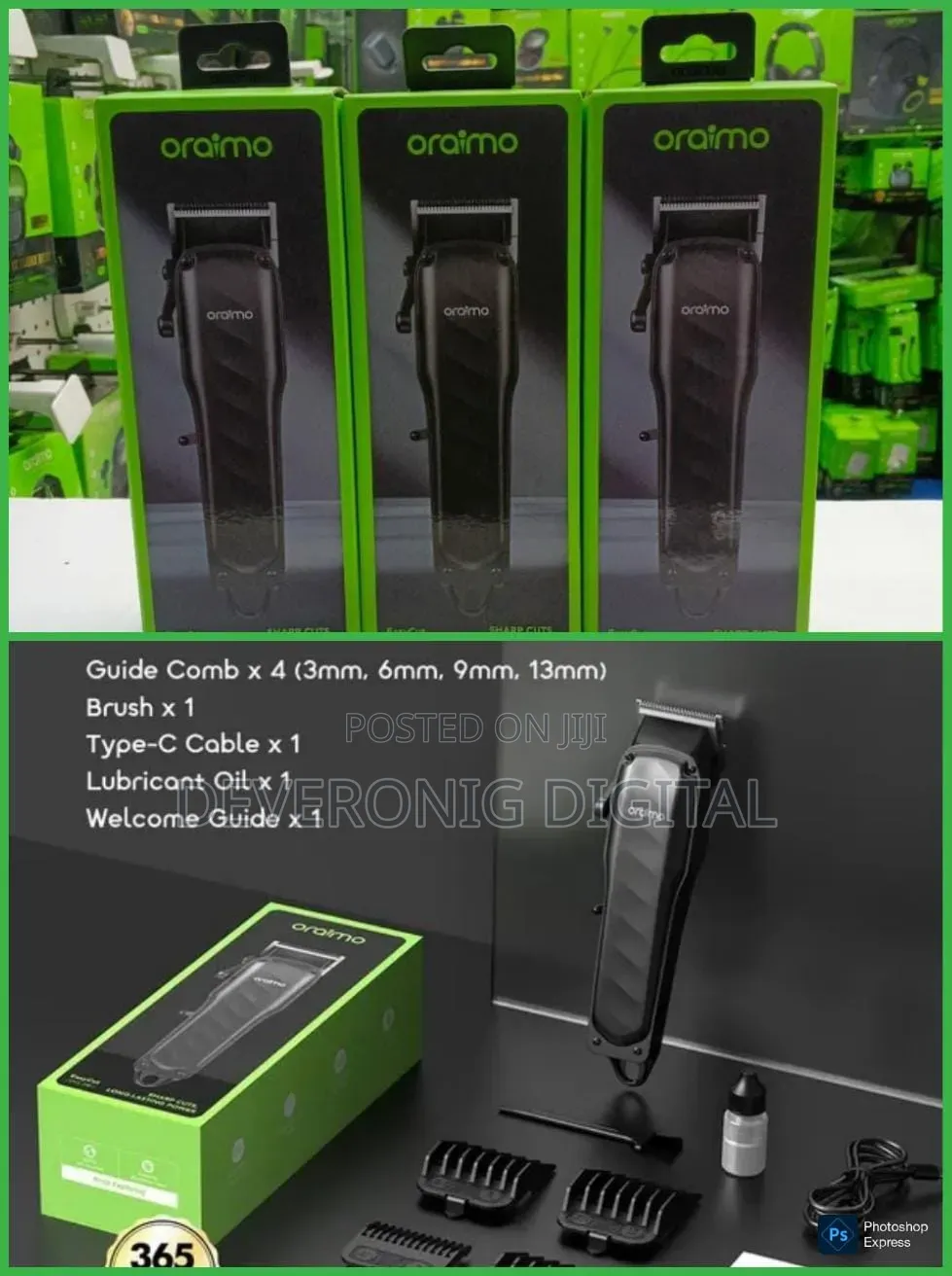 Oraimo Easy Cut Ocl-230 Super Powerful Professional Hair Clipper,