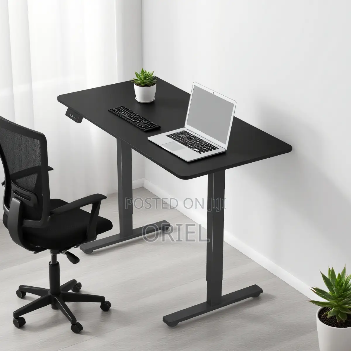 Office Desk : Black 120cm Computer Desk
