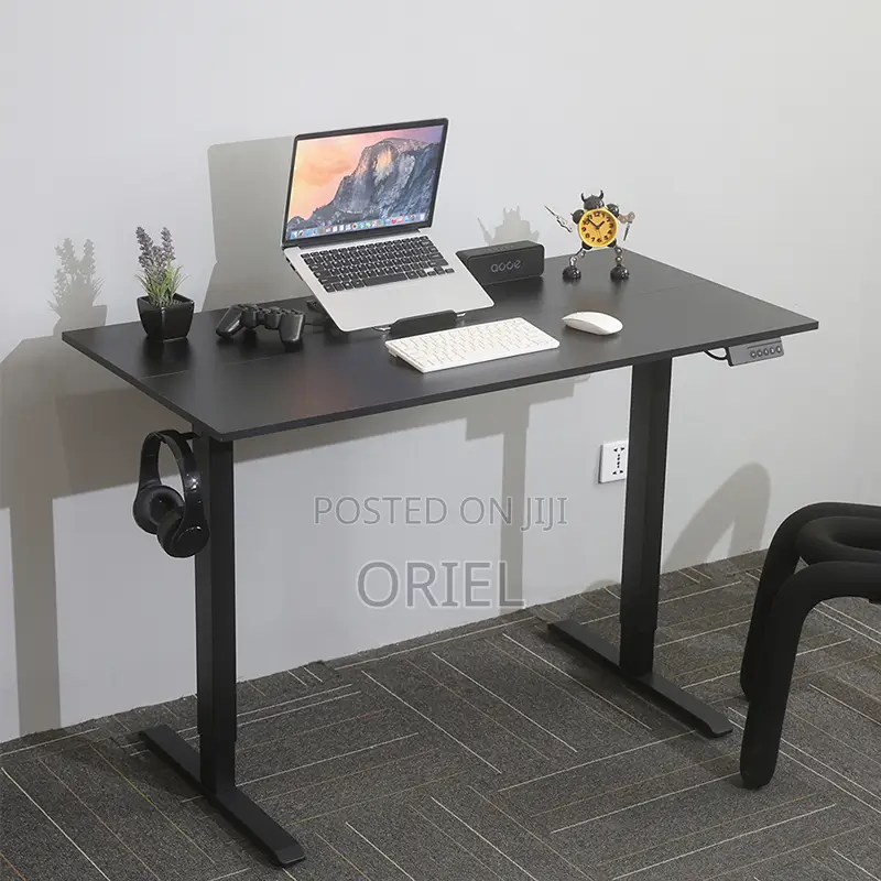 Office Desk : Black 120cm Computer Desk