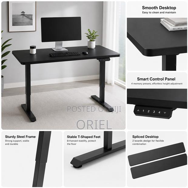Office Desk : Black 120cm Computer Desk - thumbnail 17