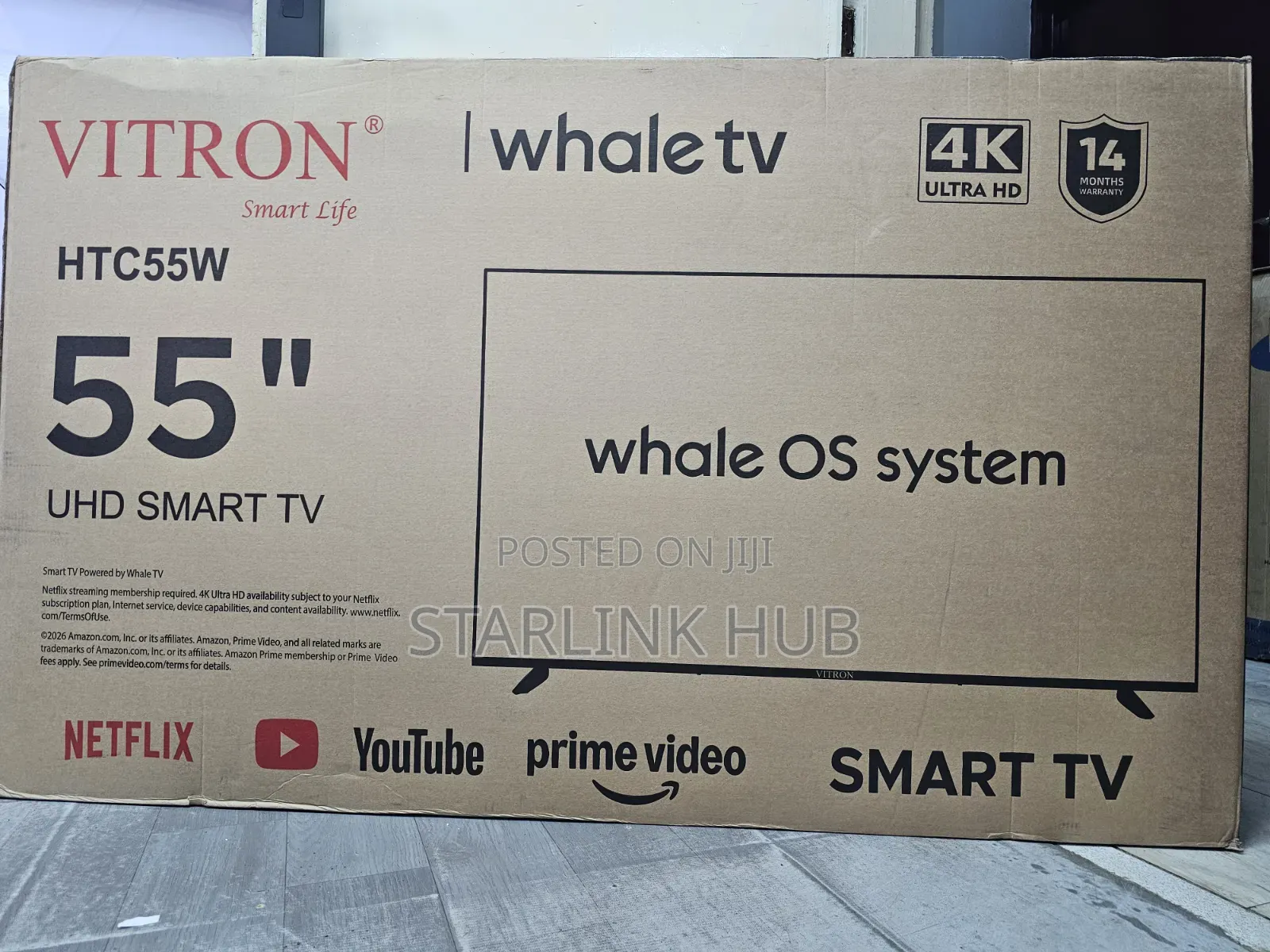 Vitron Htc55w I55-Inch Uhd Smart Television