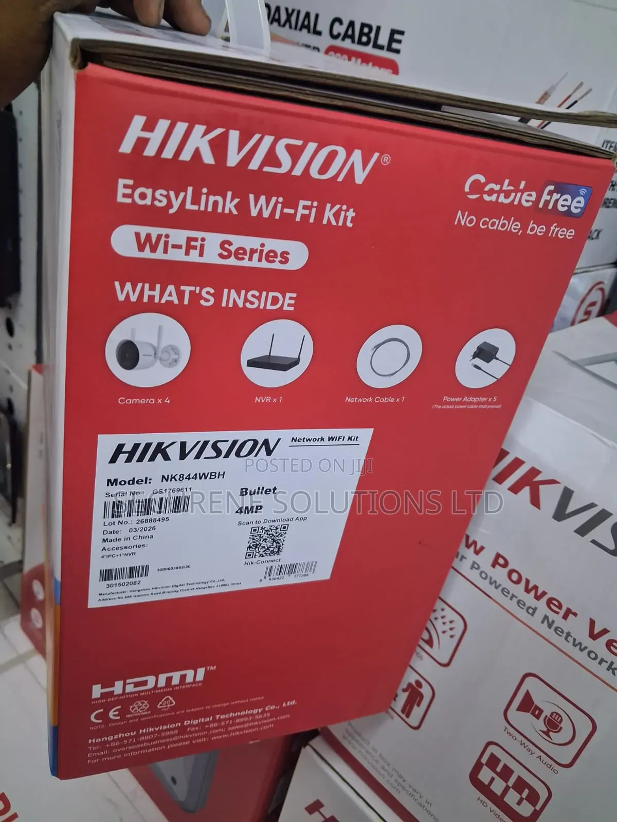 4mp H.265 Bullet Wifi NVR Kit