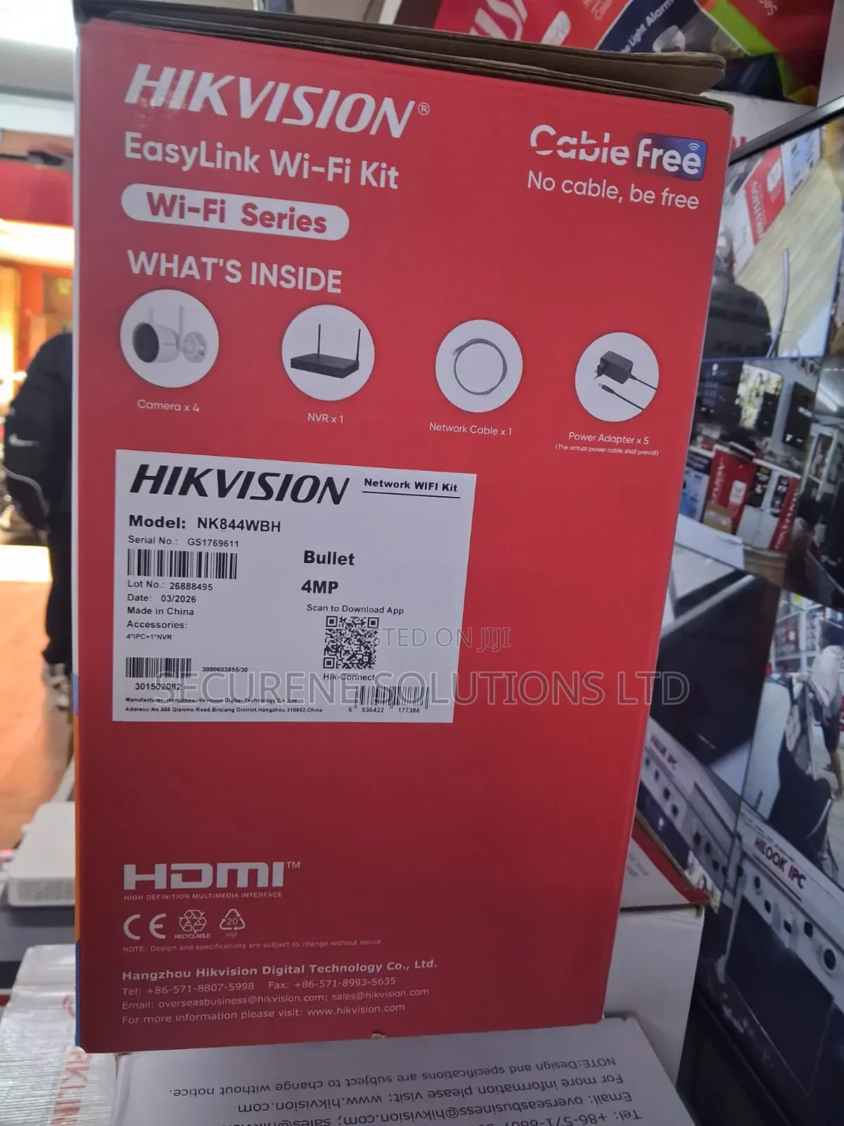 4mp H.265 Bullet Wifi NVR Kit