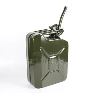 20l Fuel Jerrican, Heavy Duty Metallic Fuel Jerry Can +Pouring Sprout