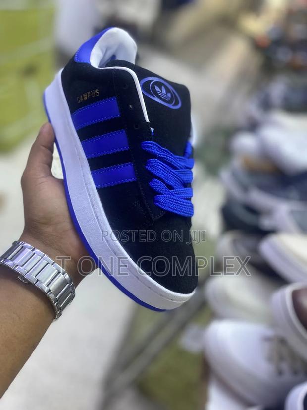 Brand New Adidas Campus Sneakers Unisex Black White Blue