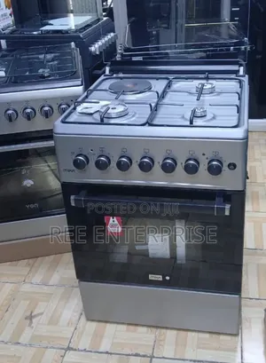 Mika Standing Cooker, 58cm X 58cm, 3 Gas 1electric Mst58u31e3slem