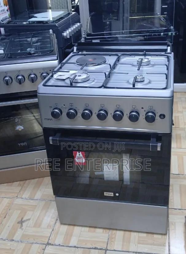 Mika Standing Cooker, 58cm X 58cm, 3 Gas 1electric Mst58u31e3slem