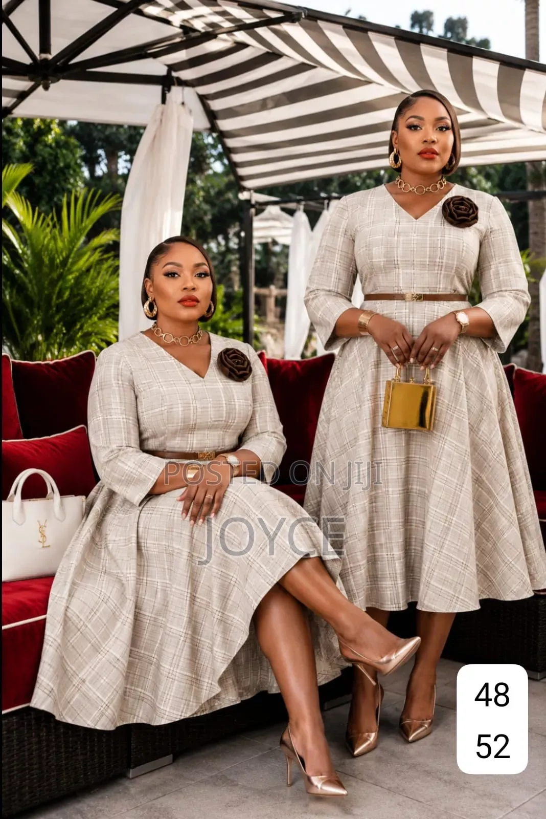 Official Circular Checked Dress