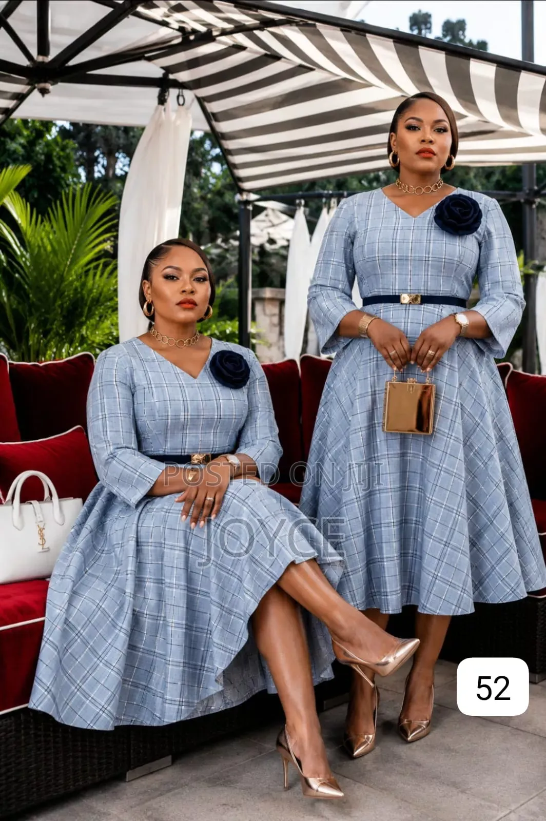 Official Circular Checked Dress