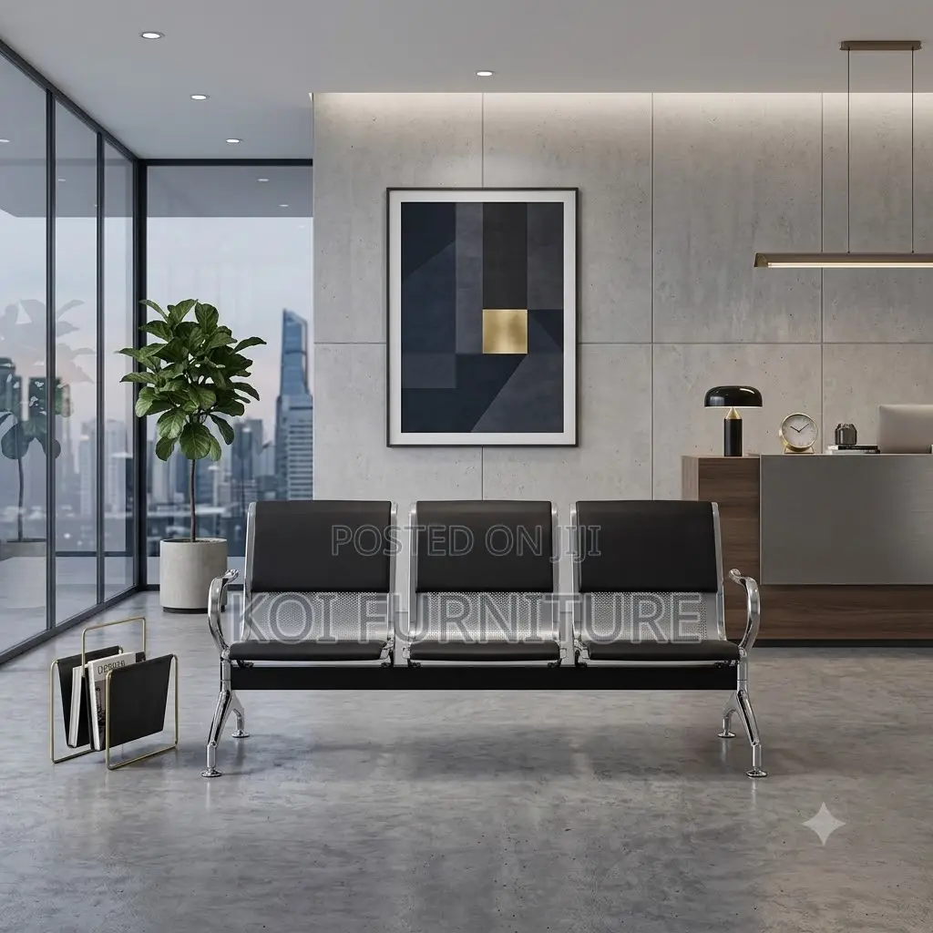 Office Benches; Three Seaters Reception Visitors Benches