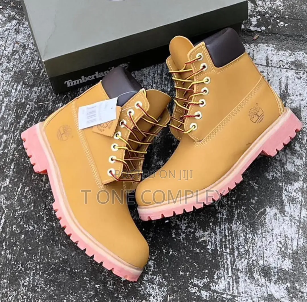 Original Quality Timberland Leather Boots Black and Brown