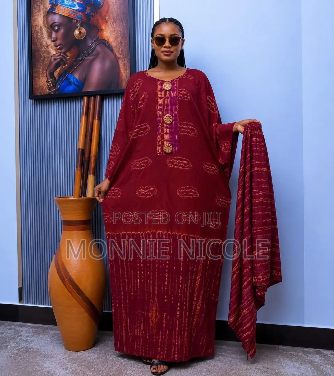 Stylish Beul Ankara Print Viscose Dress