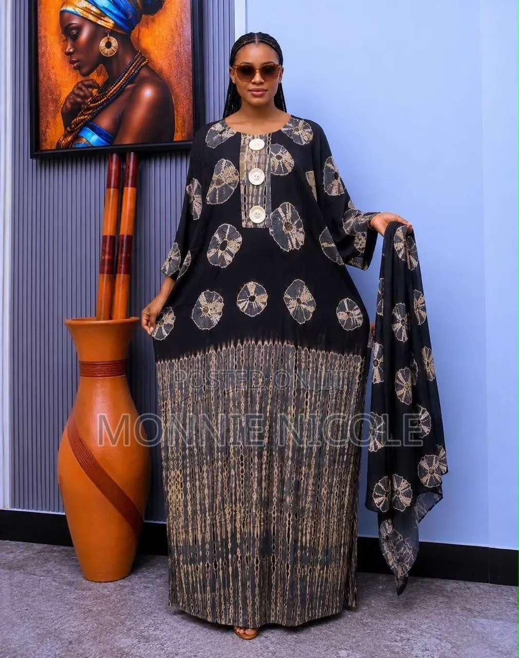 Dane Ankara Print Viscose Dress