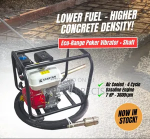 Spartan Vibrator Poker* 7hp Petrol Engine Hd 45mm Lock Type Shaft