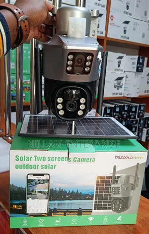 V 380 Dual Lens Solar 4g PTZ Security Camera