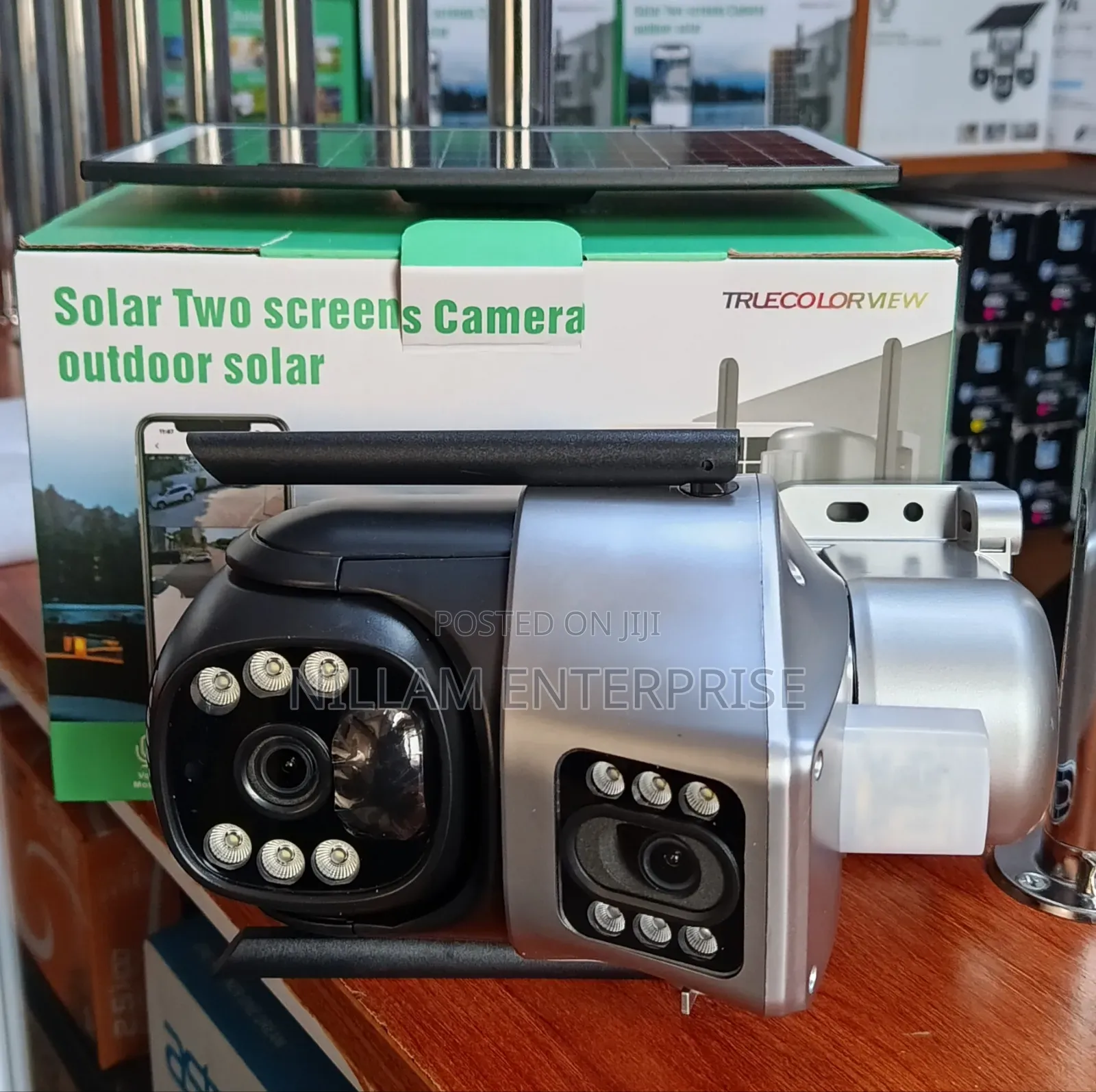 V 380 Dual Lens Solar 4g PTZ Security Camera