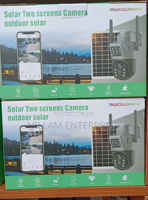 V 380 Dual Lens Solar 4g PTZ Security Camera