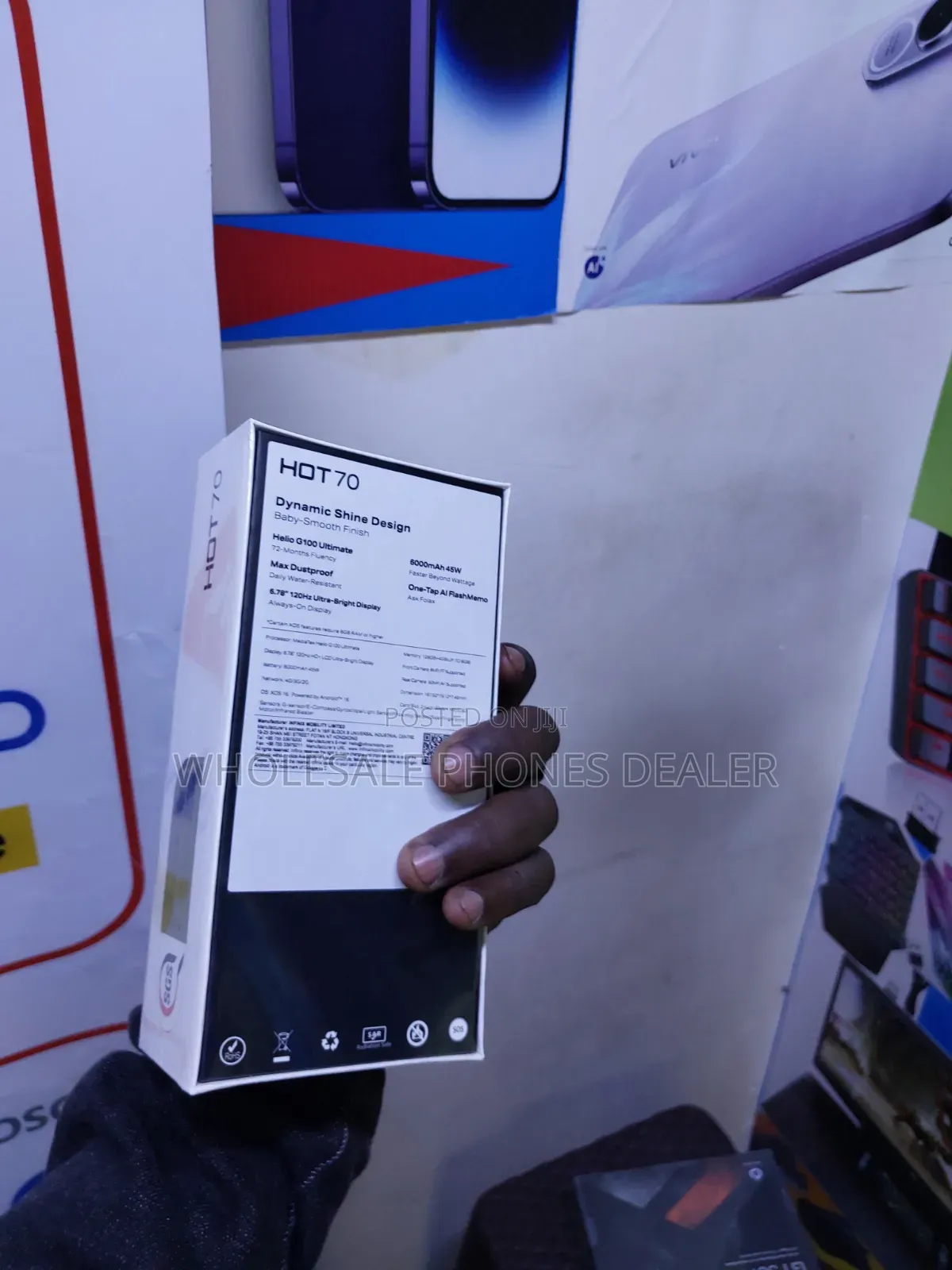 New Infinix Hot 70 128 GB Silver