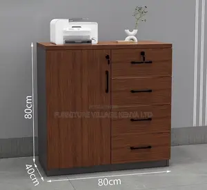Wooden Office Credenza Cabinet Wit Lockers